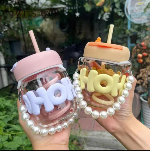 Imported Cute Girl Transperent Glass